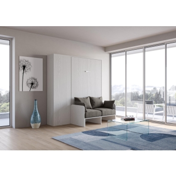 Mod.Kentaro French Sofa - French foldaway double bed 140 vertical Kentaro Sofa White Ash