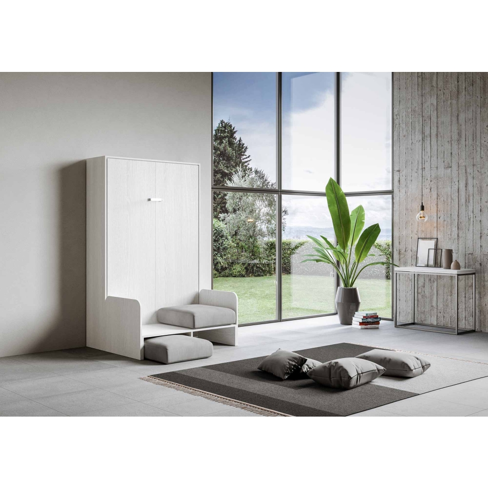 Mod.Kentaro French Sofa - French foldaway double bed 140 vertical Kentaro Sofa White Ash