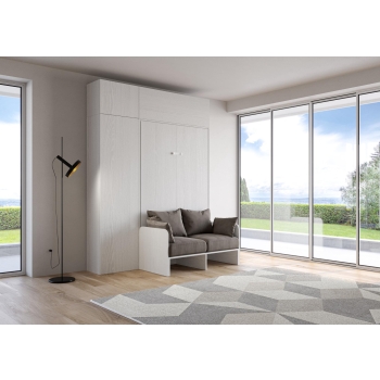 Mod.Kentaro French Sofa - French foldaway double bed 140 vertical Kentaro Sofa White Ash