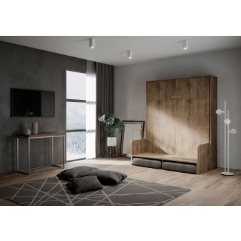 Mod.Kentaro Double Sofa - 160 vertical foldaway double bed Kentaro Sofa White Ash