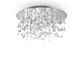 NEVE PL15 chrome ceiling chandelier by Ideal Lux