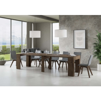 New Consolle Extra - Extendable console 90x49/307 cm Extra natural oak internal extensions