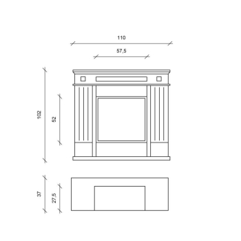 Nostalghia Bio Fireplace from the ground by Stones
