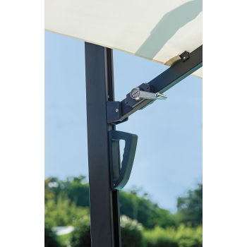 Greenwood Alabama 3 x 3 m umbrella with anthracite shaft