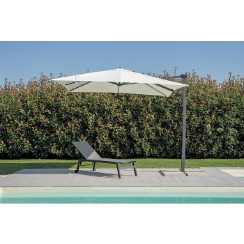 Greenwood Alabama 3 x 3 m umbrella with anthracite shaft