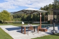 Pan parasol with gas spring by Crema Outdoor