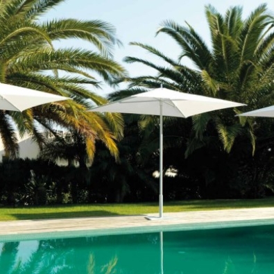Apollo fabric parasol from the Parasol line by Garden Talents