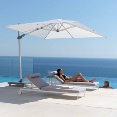 Venere fabric parasol from the Parasol line by Garden Talents