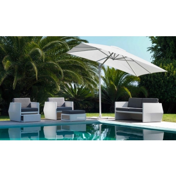 Vulcano fabric umbrella from the Parasol line by Talenti da giardino