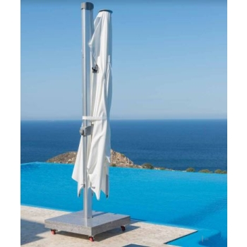 Zeus fabric umbrella from the Parasol line by Talenti for garden available in two sizes
