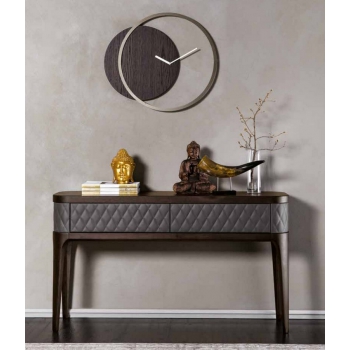 Circle lacquered metal clock by Tonin Casa