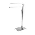 Ghost Inox CP914/G2 towel rail by Cipì in stainless steel and transparent acrylic