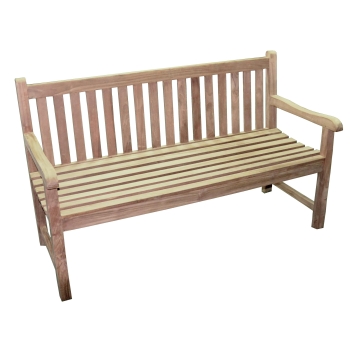 Lampedusa wooden outdoor bench 