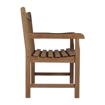 Lampedusa wooden outdoor bench 