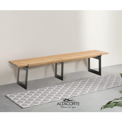 Iron bench by Altacorte with or without backrest