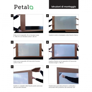 Dividing Panel For Premises, Restaurants, Plexiglass and Liscore Single piece