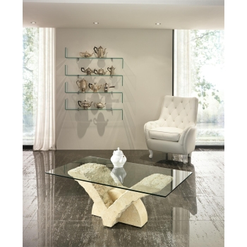 Papillon Coffee Table (120 x 70 - Transparent) by Stones