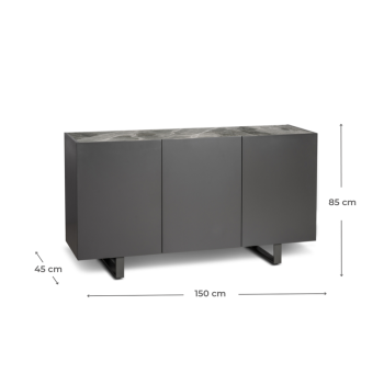 Pegaso 3-door sideboard by Stones