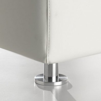Torre foot in polished aluminum