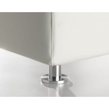 Torre foot in polished aluminum