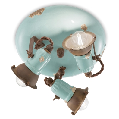 3 LIGHT CEILING LAMP RETRO LOFT C1679