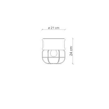 RETRO INDUSTRIAL CEILING LAMP C2342