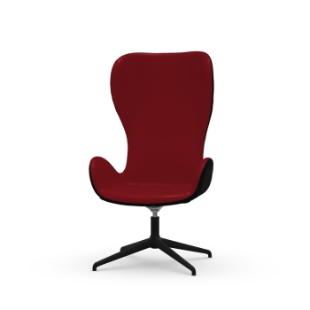Dalia AP/PE GX TS Waiting Chair with metal base and padded seat by Midj