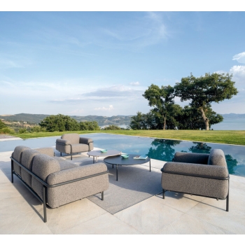 Low armchair Hug HG660 outdoor Vermobil