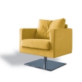 Cedric armchair upholstered in soft and relaxing fabric