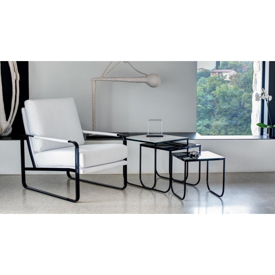 Clarissa armchair by Bontempi in leather