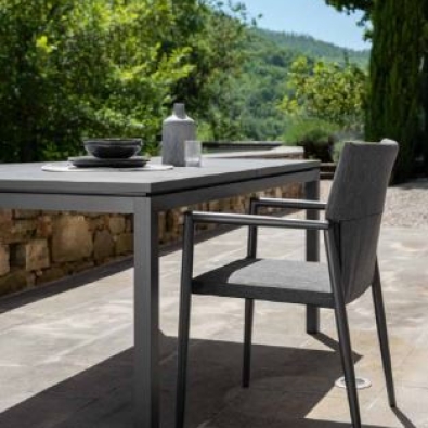 Dining armchair from the Adam line by Talenti for outdoor use