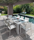 Outdoor dining armchair from the Touch line by Talenti