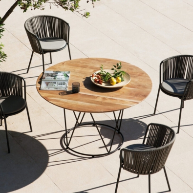 Pouf Desiree Rope DE29X for outdoor Vermobil