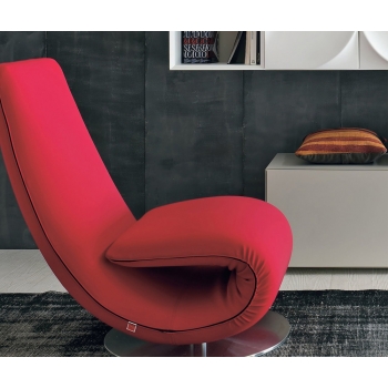 Armchair and chaise longue swirl Tonin Casa