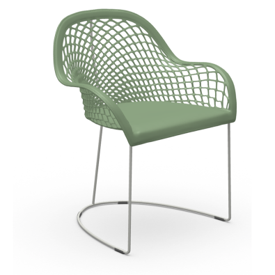 Calla S M_M PP_TS chair with upholstered shell by Midj