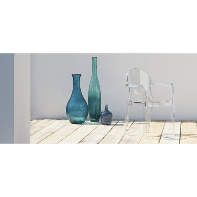 Igloo polycarbonate armchair with armrests by Scab Design