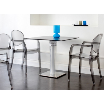 Igloo armchair in polycarbonate with Scab design armrests