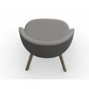 Tuka CB2113 armchair by Connubia padded and enveloping