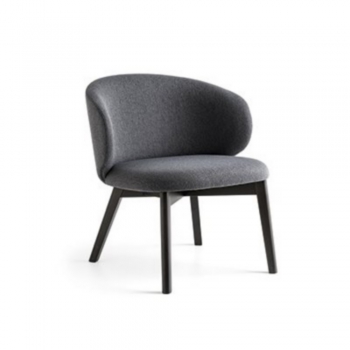 Tuka CB2113 armchair by Connubia padded and enveloping