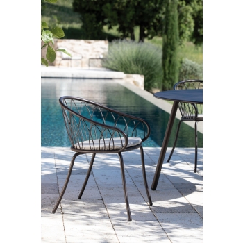 Outdoor Iron Armchair Flora FA300 Vermobil