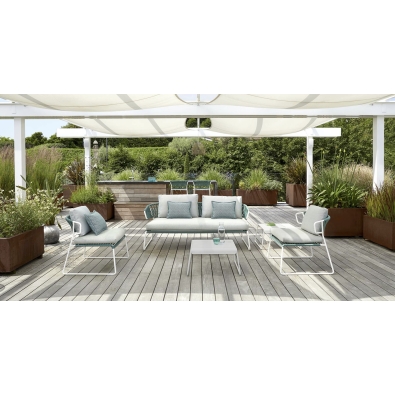Lisa Lounge Filò armchair in nautical rope webbing by Scab design