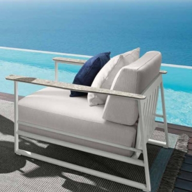 Living Riviera armchair by Talenti