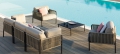 Single Module Armchair in iron and fabric and Key West KW60X rope by Vermobil