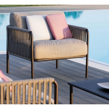 Single Module Armchair in Iron and Fabric Miami MI600 Vermobil