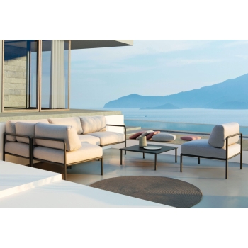 Single Module Armchair in Iron and Fabric Miami MI600 Vermobil