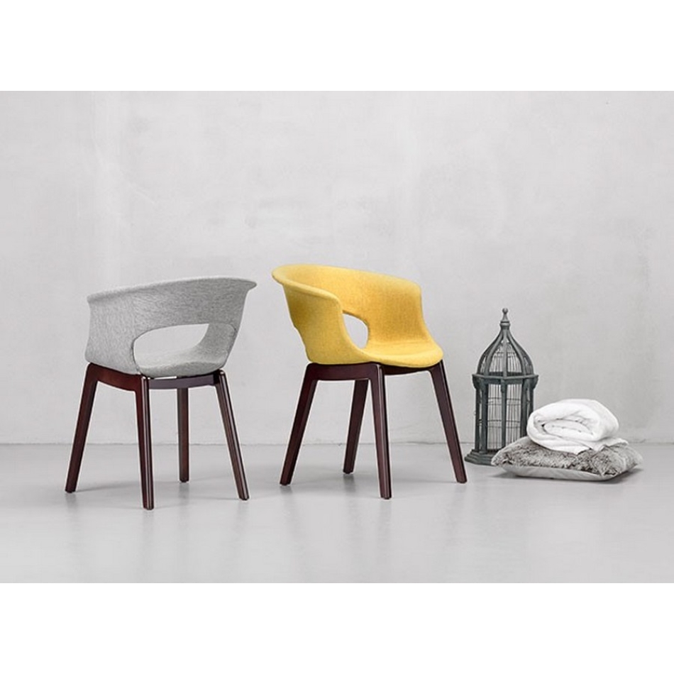 Natural Miss B Pop Armchair of Scab Upholstered plastic design