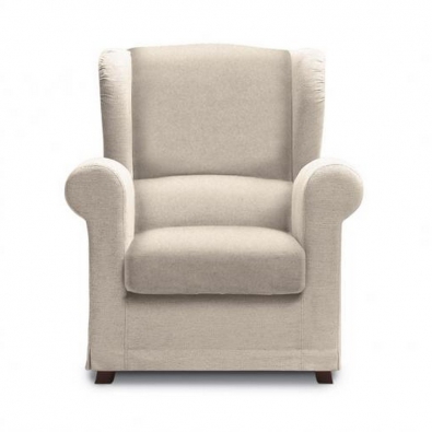 Anna armchair in modern or elegant fabric or eco-leather