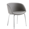 Sonny armchair upholstered in fabric or leather by Midj