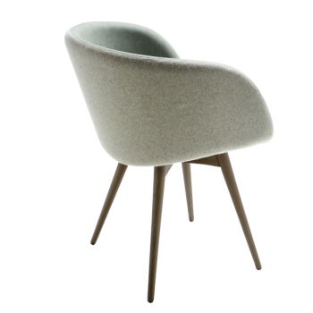 Sonny armchair upholstered in fabric or leather by Midj