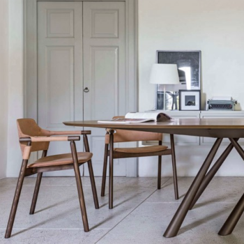 Suite PL CU wooden armchair by Midj